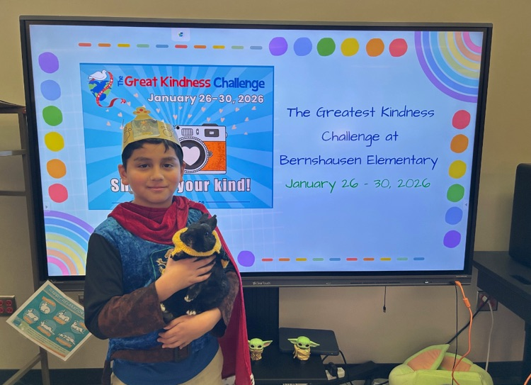 voted king of kindness in a 5th grade classroom