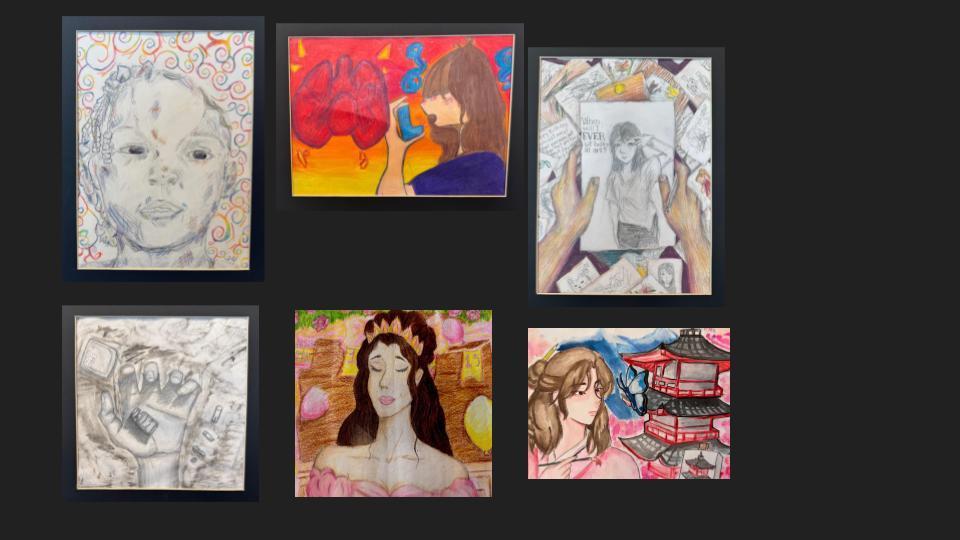 Artwork from the contestants.