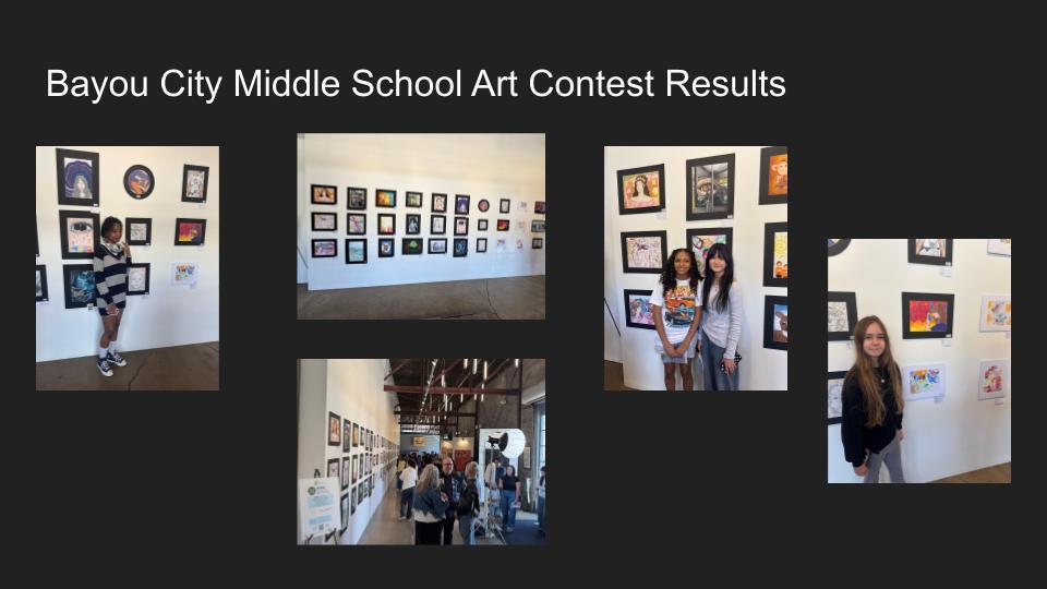 Bayou City Art Contest Displays.