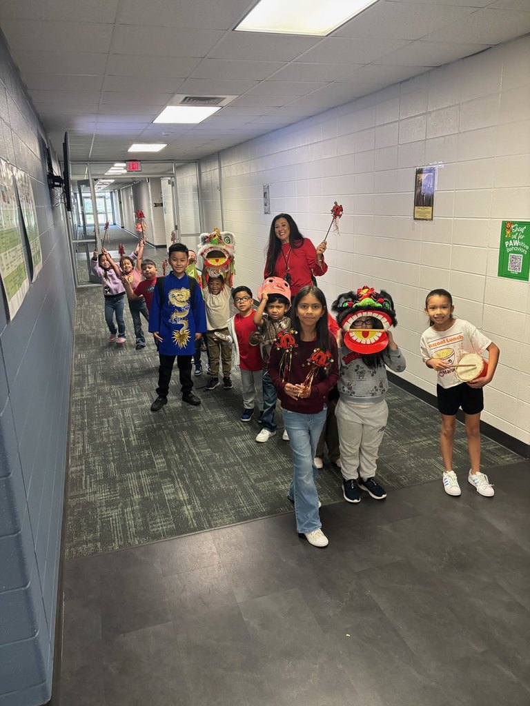 Students walking in a parade