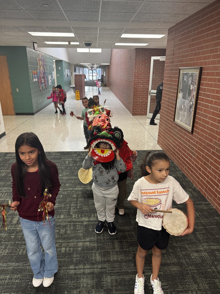 Students walking in a parade