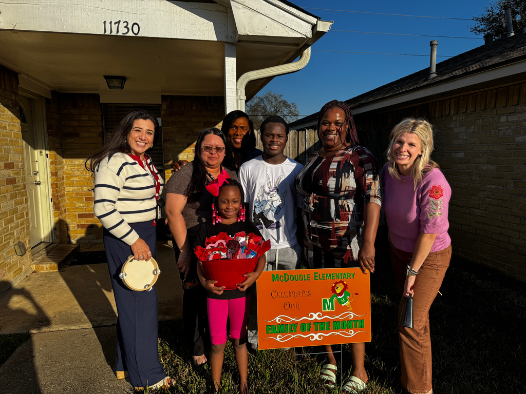 Group of people with family of the month