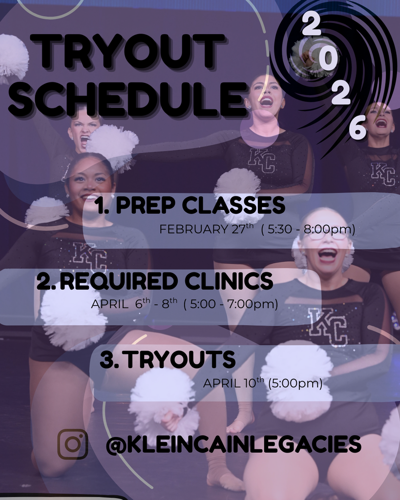 Tryout schedule