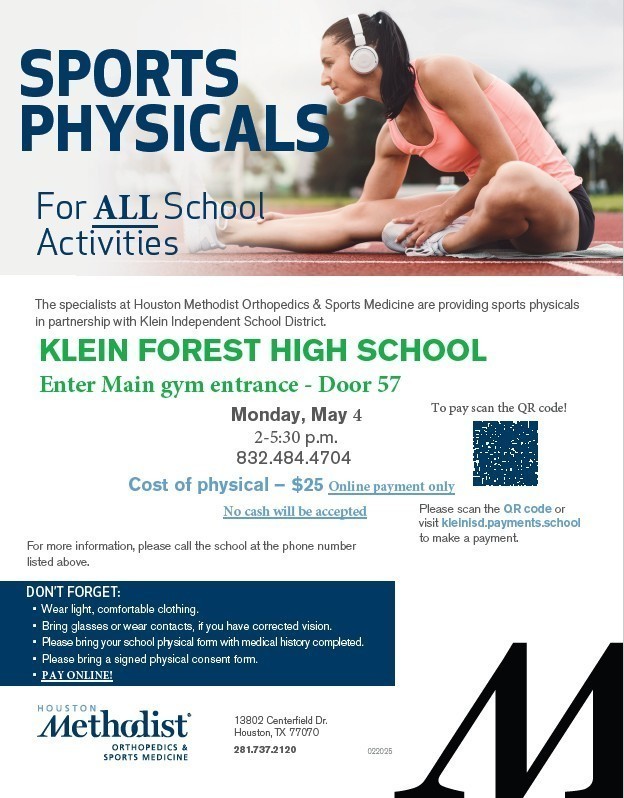 Physicals at Klein Forest Flyer