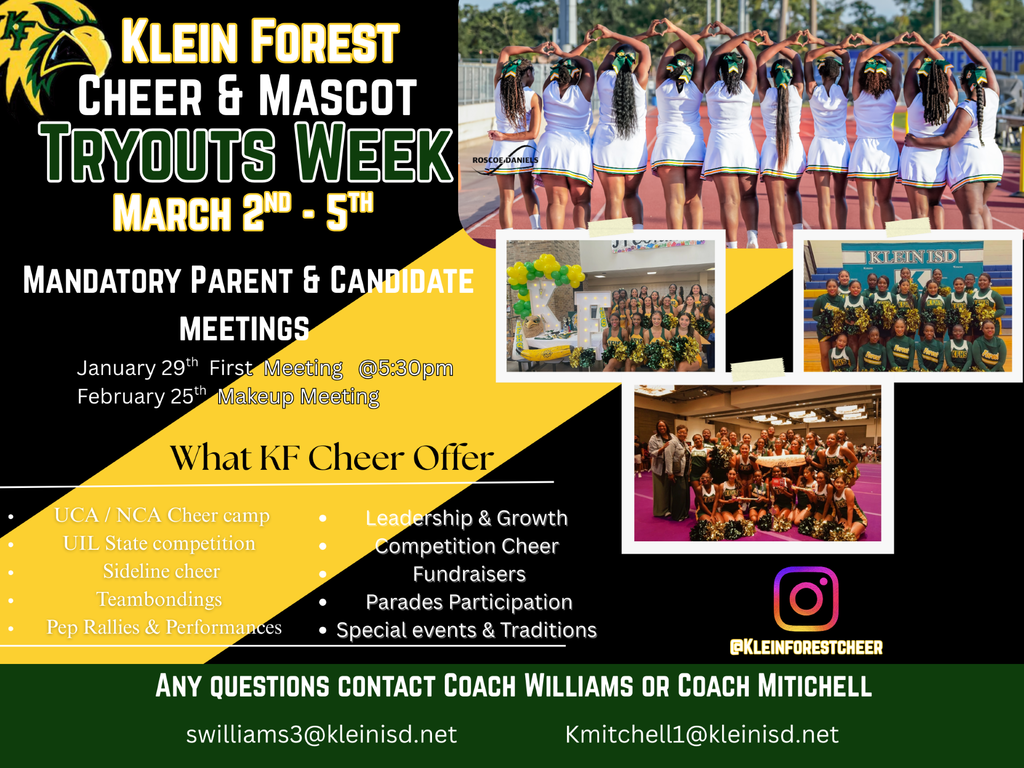 Klein Forest Cheerleaders Tryouts