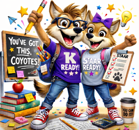 STAAR ready coyotes smiling and successful