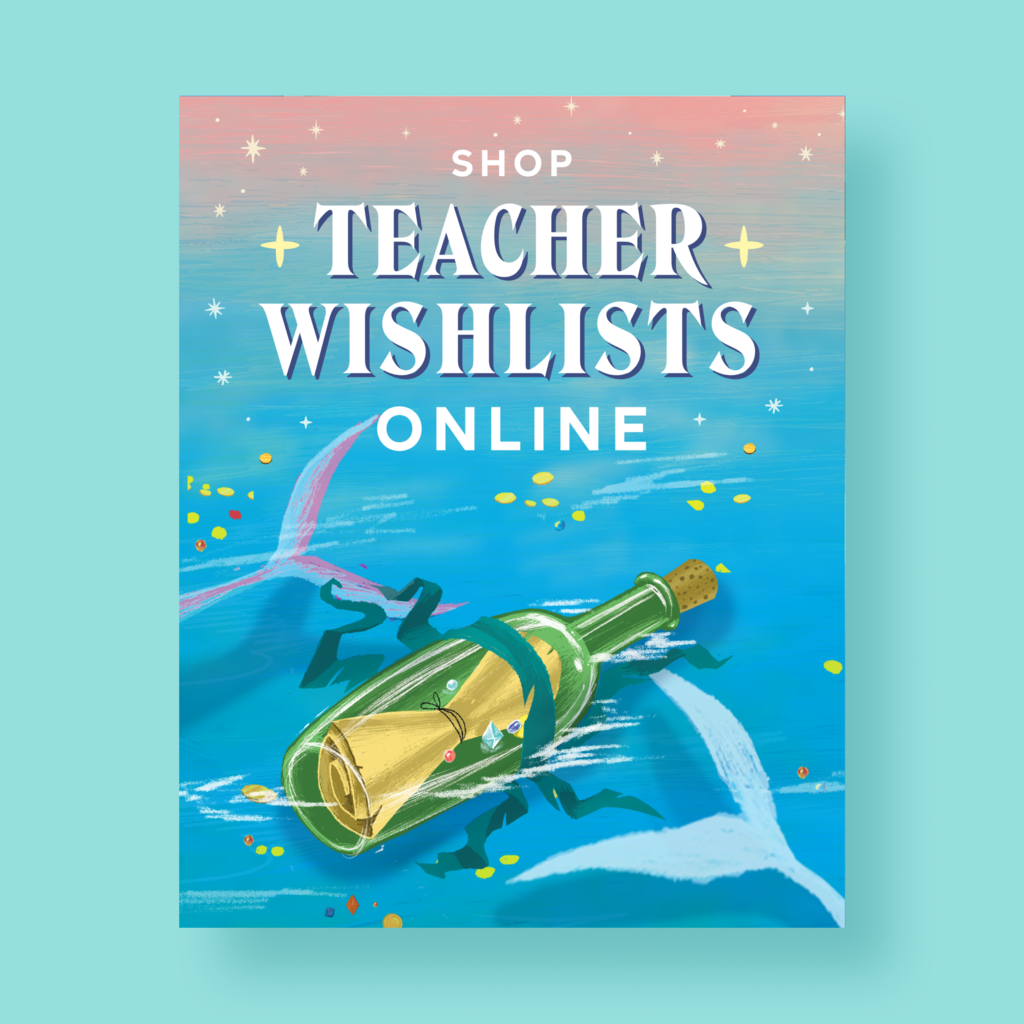 Reminder to shop teacher wishlist online