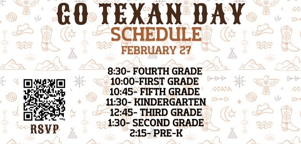 go Texan Day schedule 