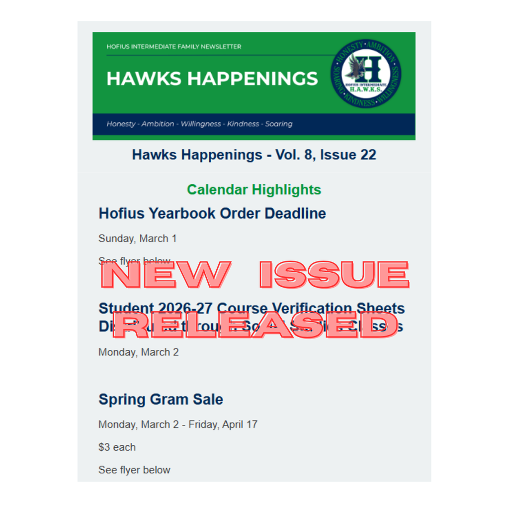 Hawks Happenings - Vol. 8, Issue 22