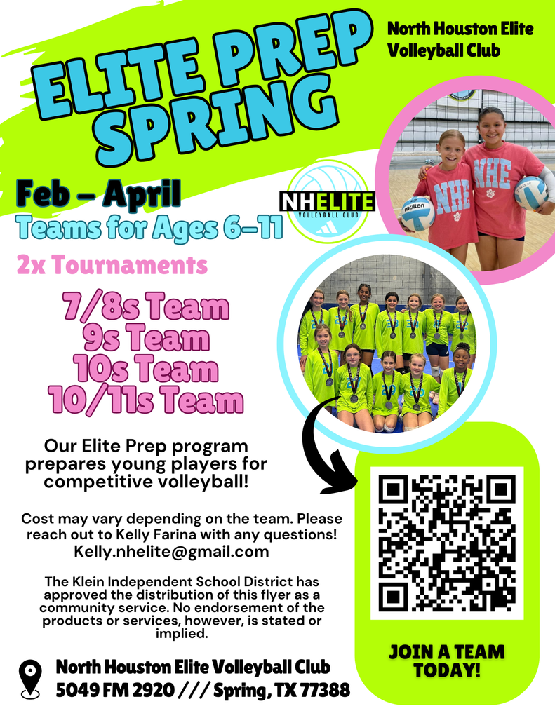 KISD Flyer Program -  North Houston Elite Volleyball  Club 