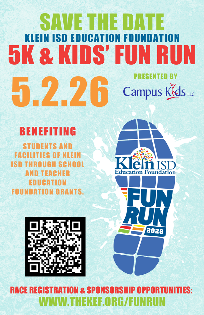 KISD Flyer Program - 5K & KIDS" Fun Run May 2, 2026 