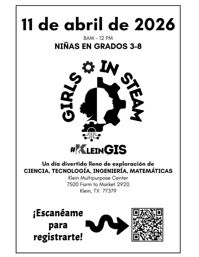 Spanish informational flyer for Girls in STEM event