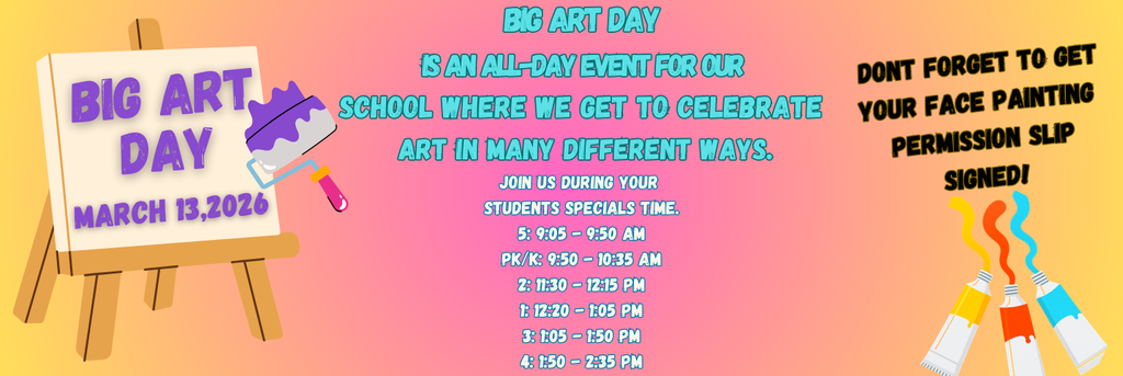 BIG ART DAY TOMORROW