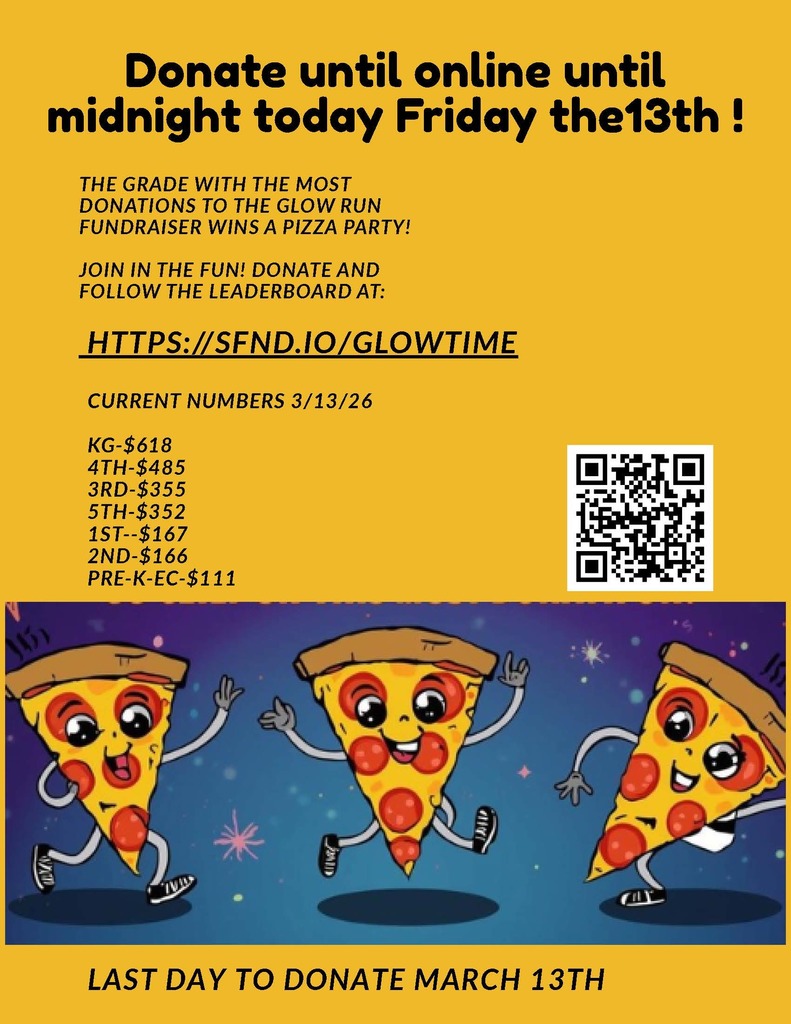 Flyer with information to donate and class Winner