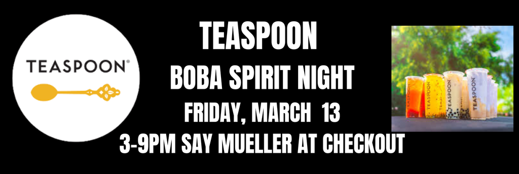 Teaspoon Spirit Night Happening NOW!