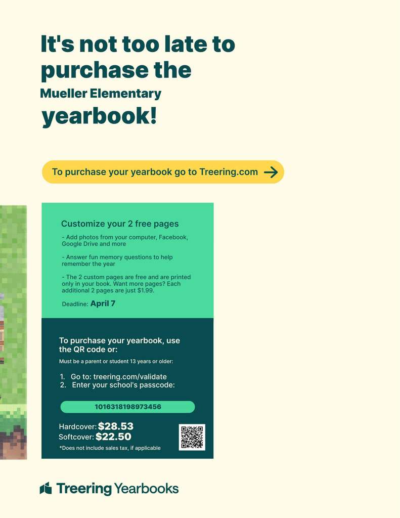 Mueller Elementary Yearbook Alert!