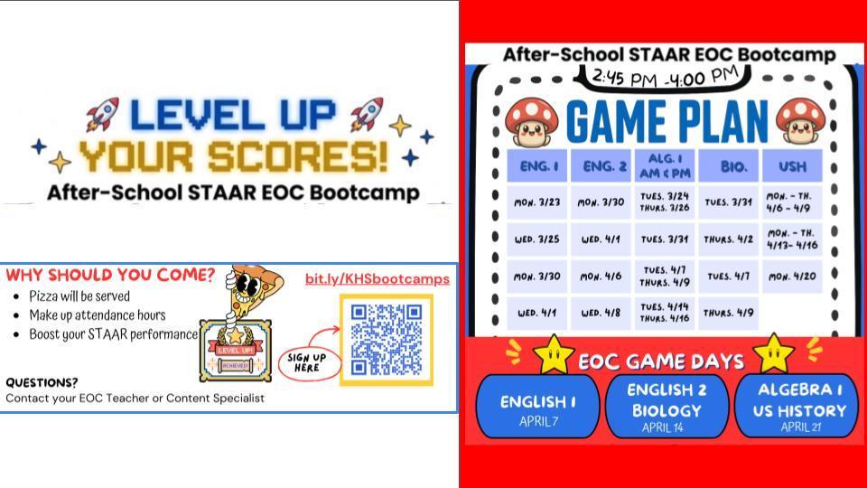 Level Up After School EOC Camp
