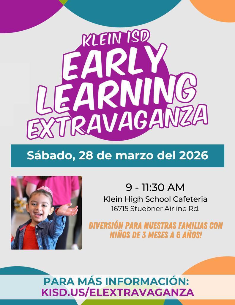 Flyer for Early Learning Event in Spanish
