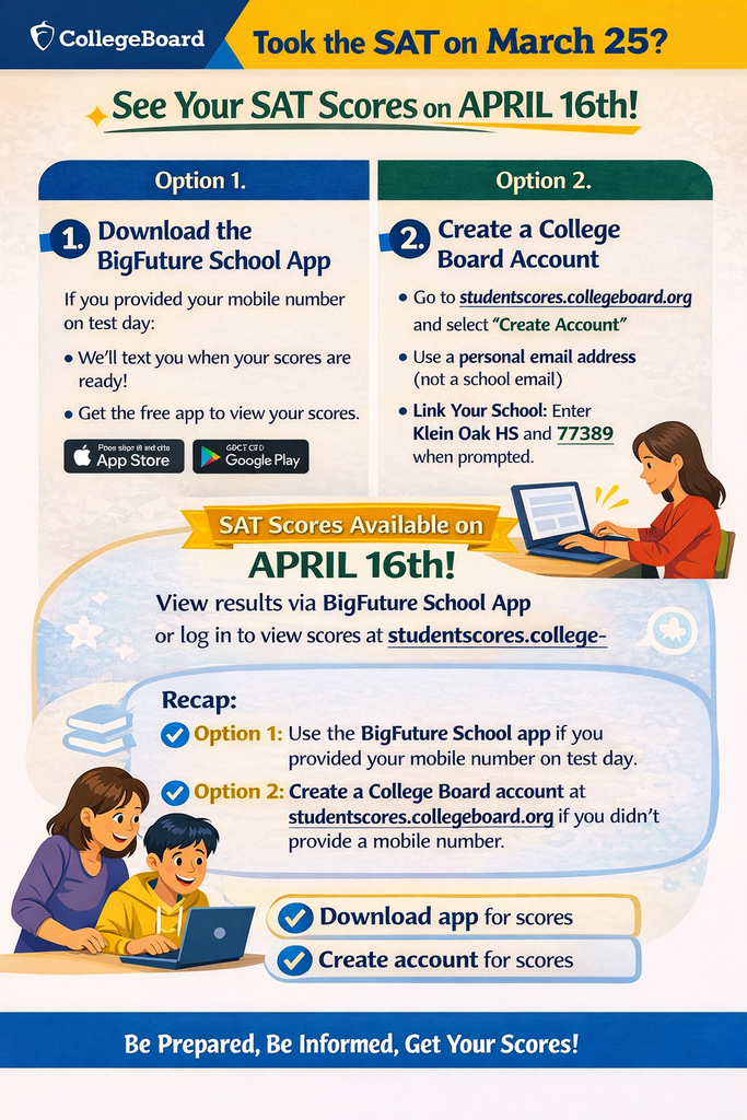 SAT School Day Score Release Date - April 16, 2026