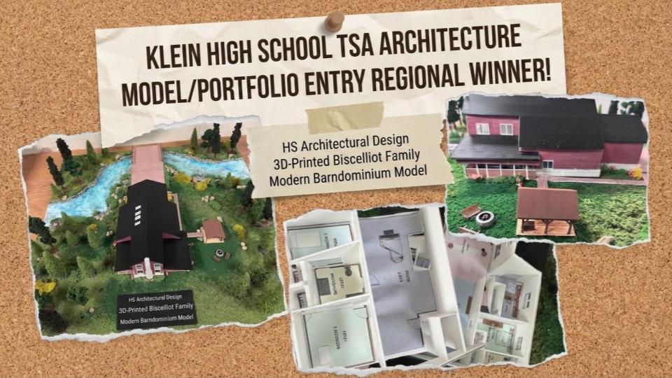 KHS TSA Architecture Model Portfolio Entry Regional Winner