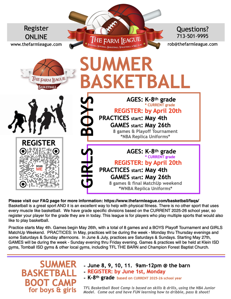 KISD Flyer Program - Farm League Summer Basketball 