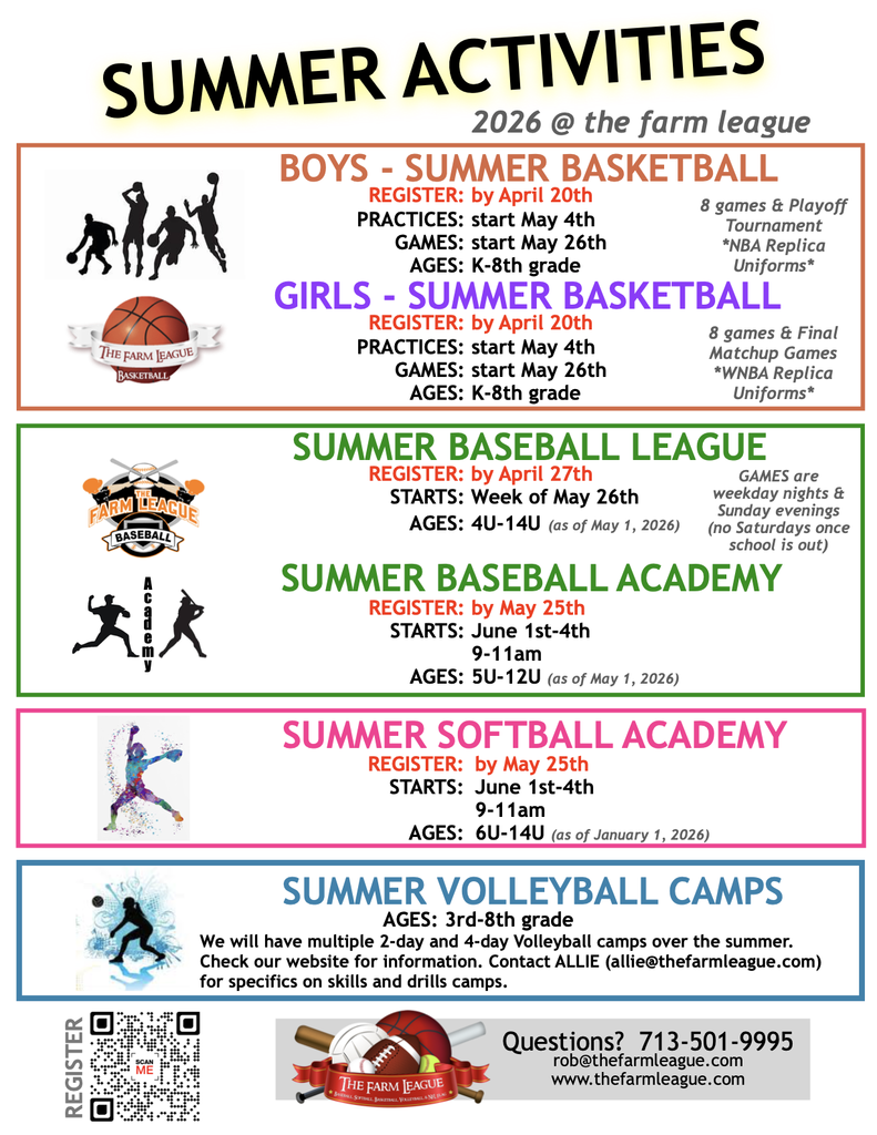 KISD Flyer Program - The Farm League Summer Activities 