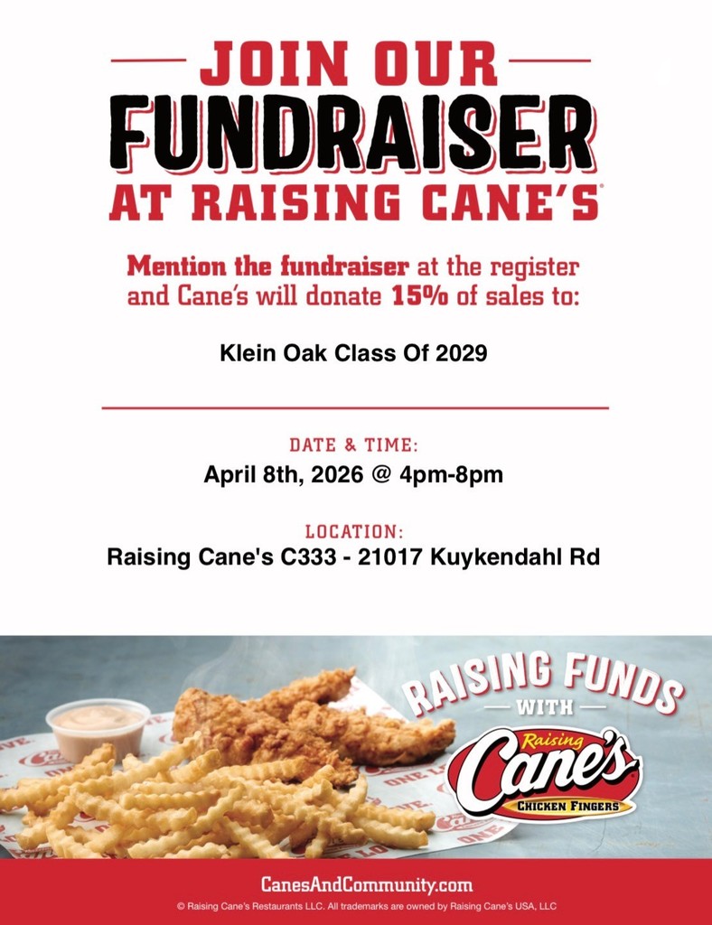 Class of 2029 Cane's Spirit Night