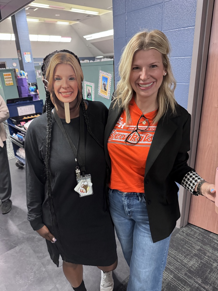 2 People one with a mask 