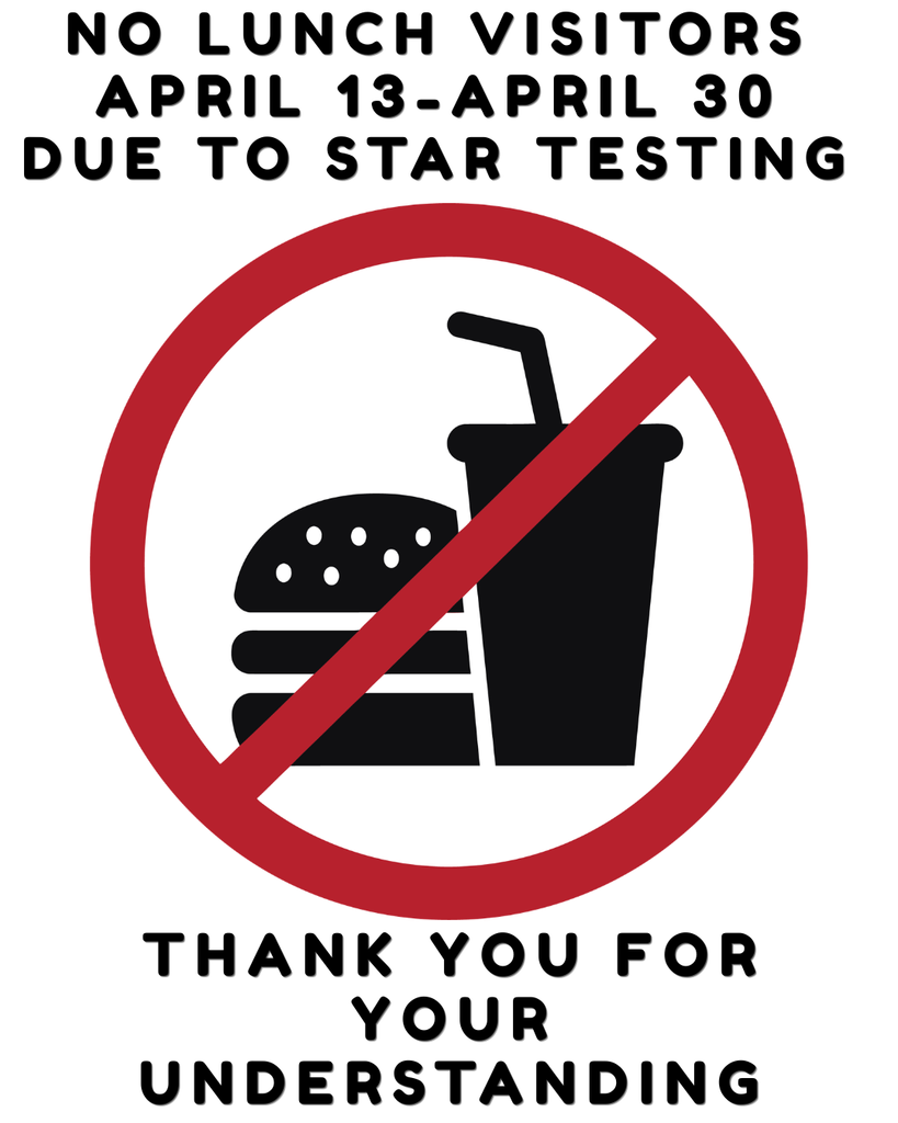 REMINDER LUNCH VISITORS! 