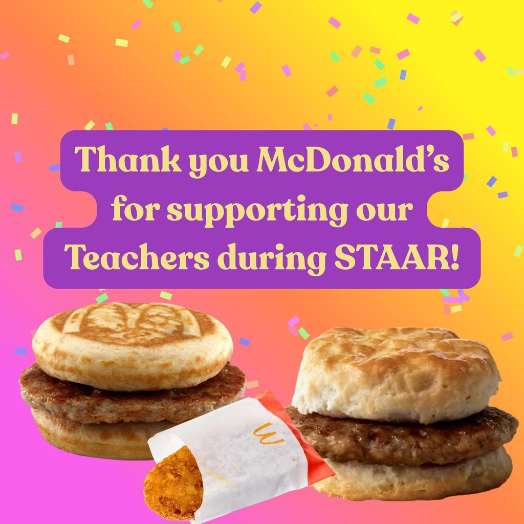 McDonald's Thank you STAAR