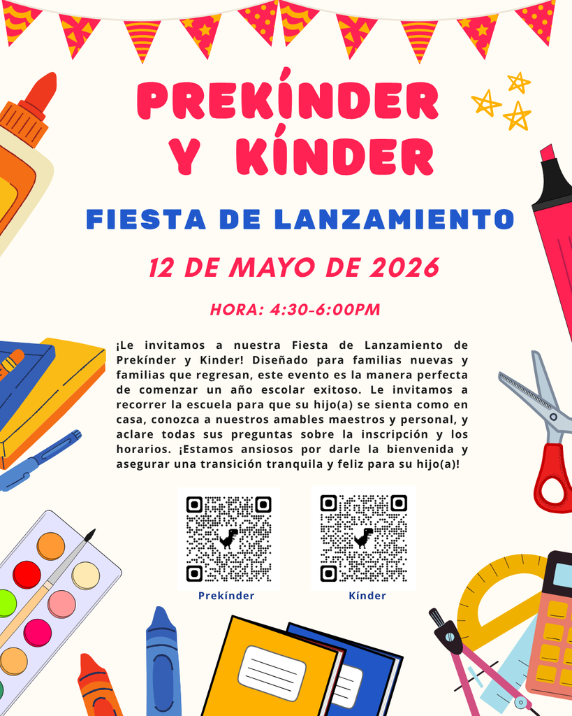 Kinder Round Up Flyer in Spanish
