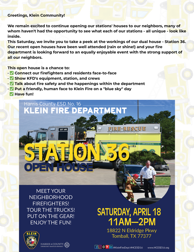 KISD Flyer Program -  Open House Station 36