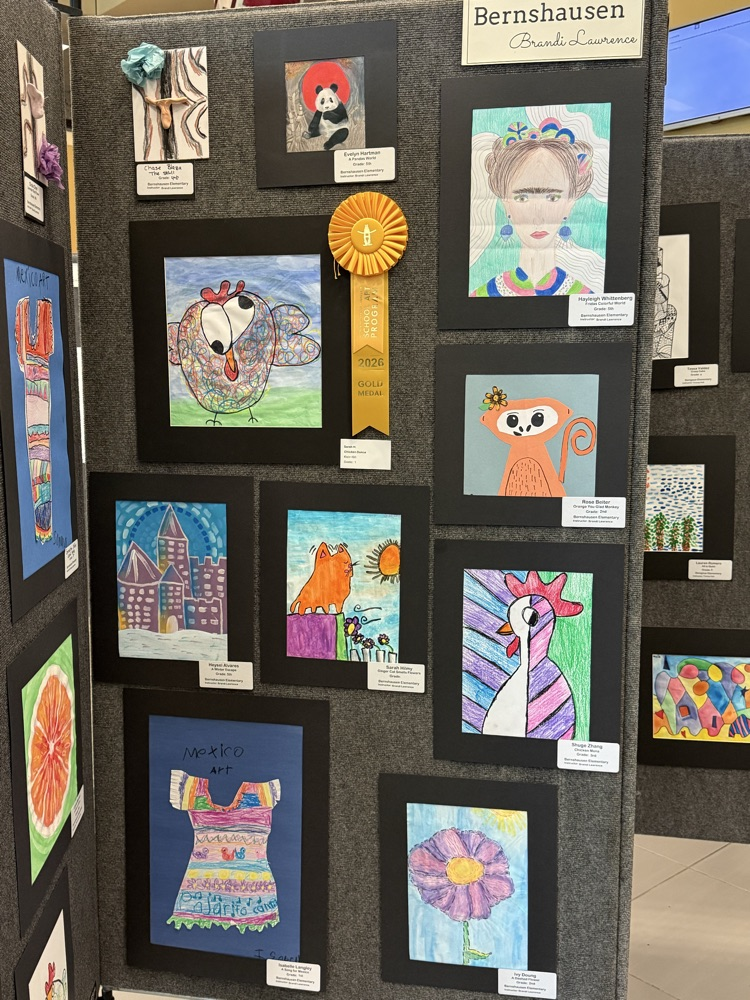 student art on display
