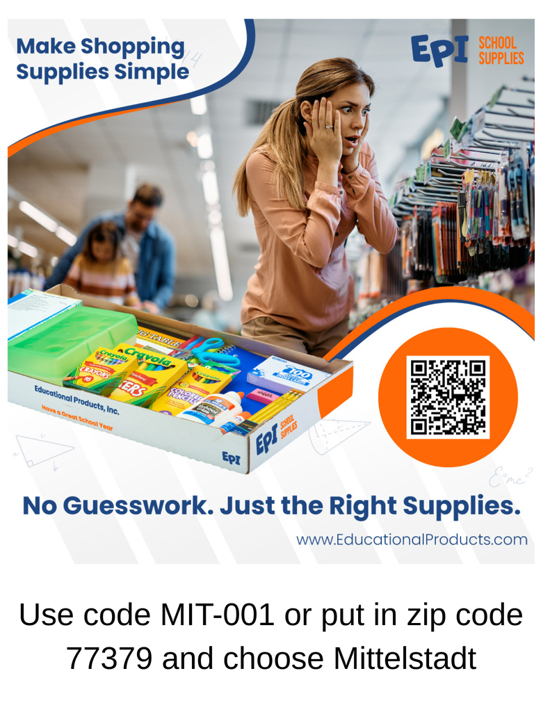Flyer to order school supplies