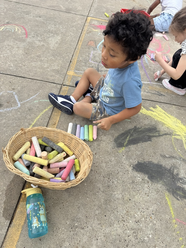 students outside