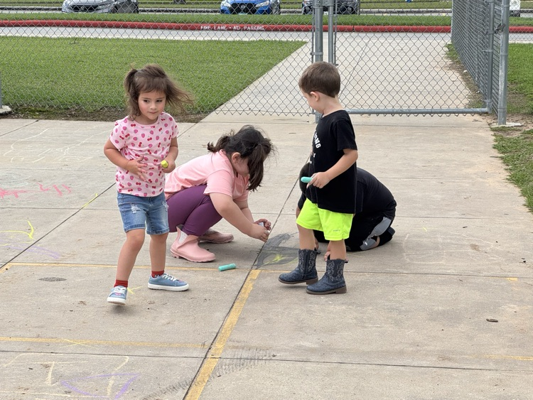 students outside