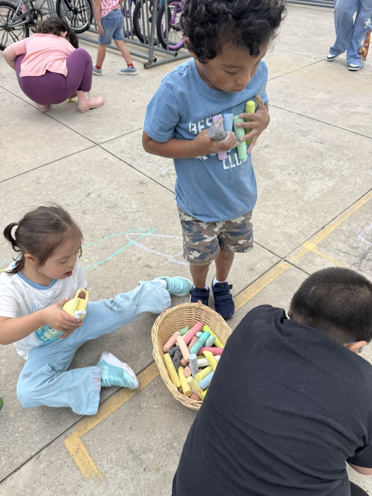 students outside