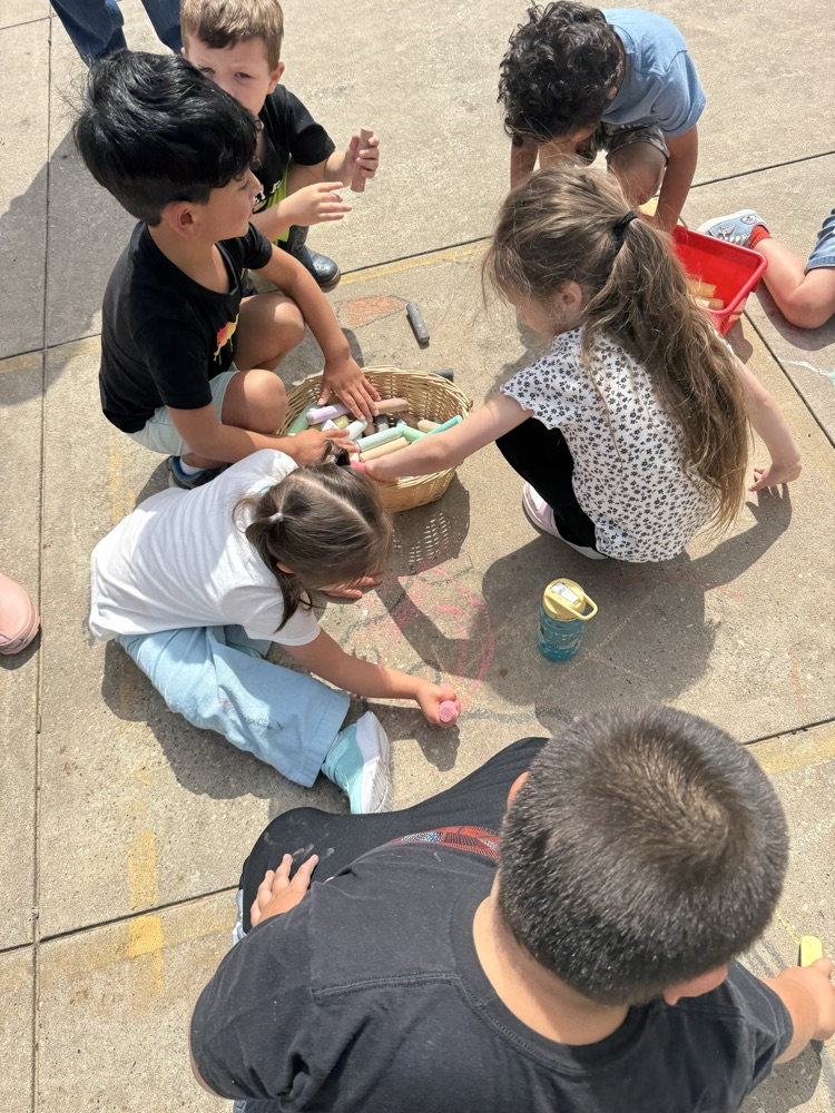 students outside
