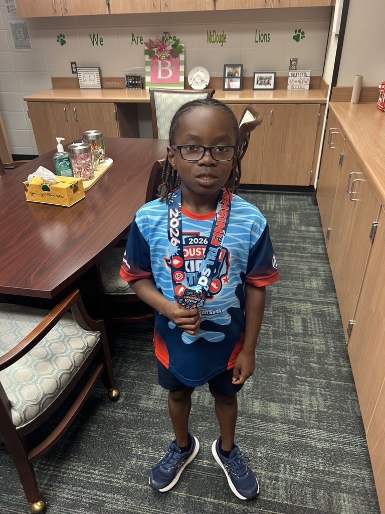 Student with medal