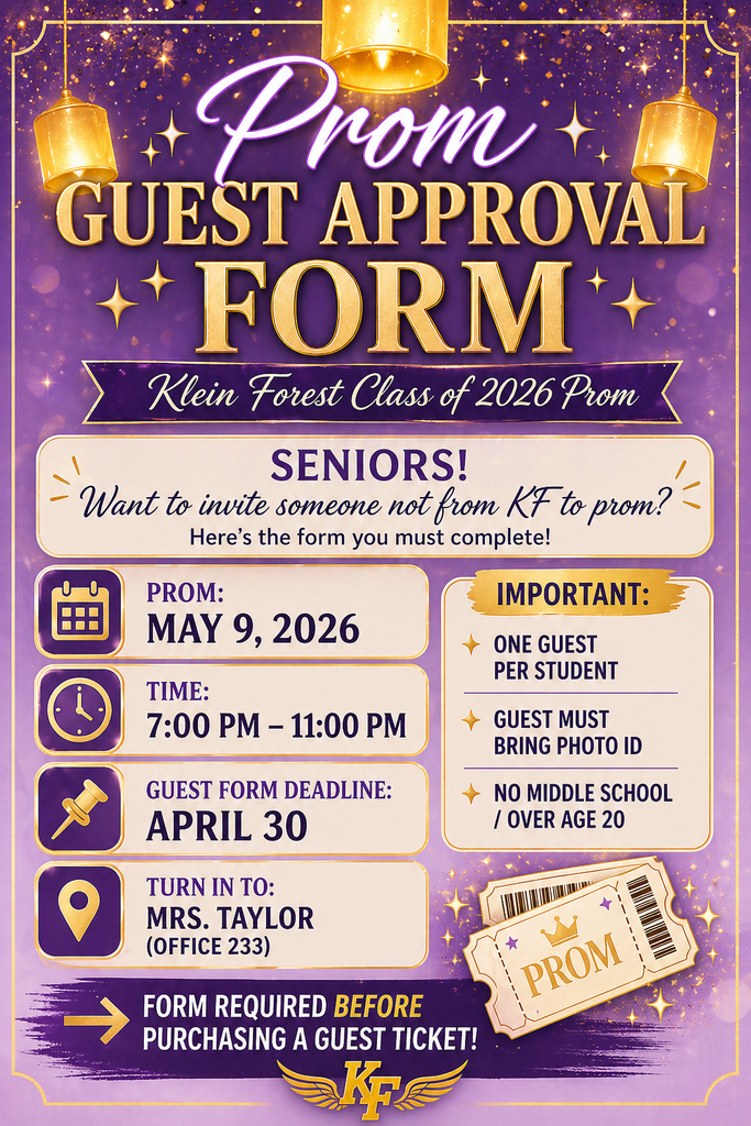 Prom Guest Approval Form Flyer