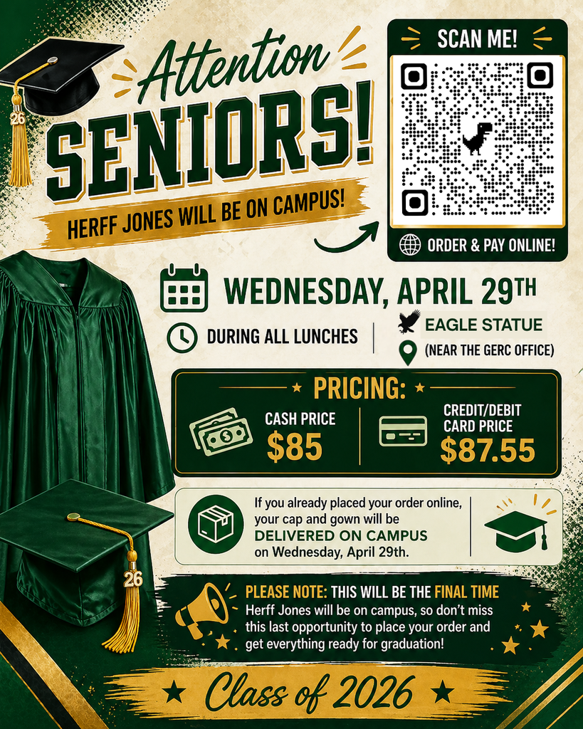 Cap & Gown Update Flyer