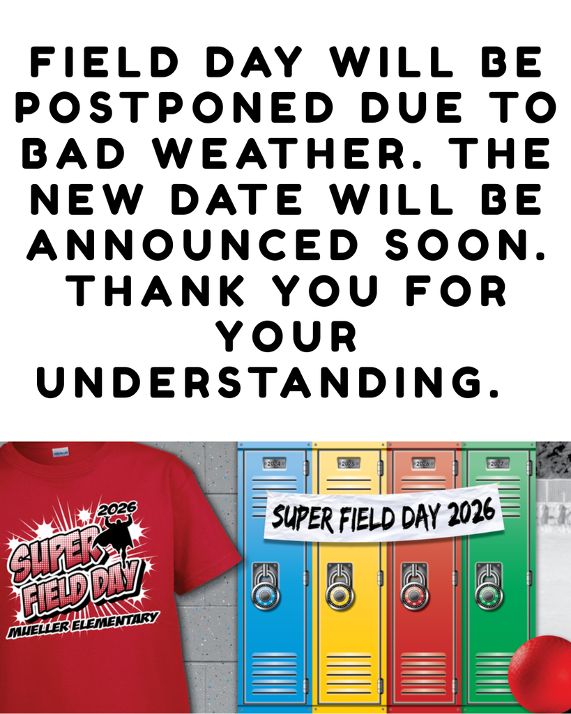 FIELD DAY POSTPONED !!