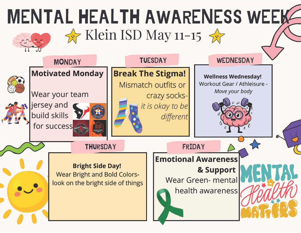 Mental Health Awareness Week May 11-15