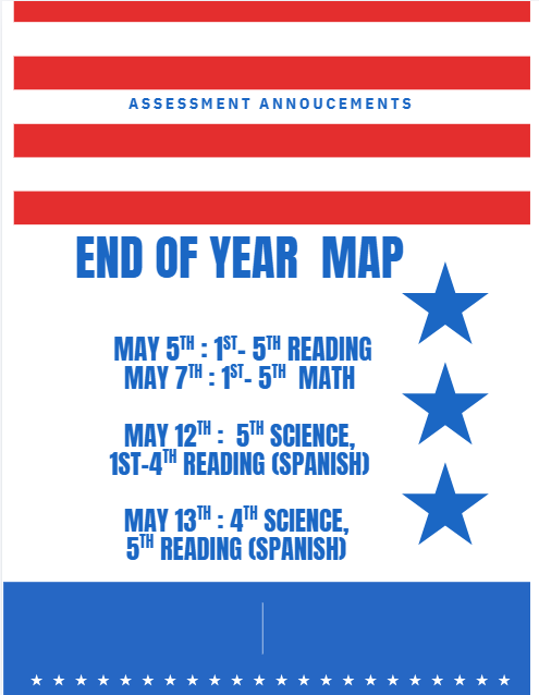 EOY MAP Dates