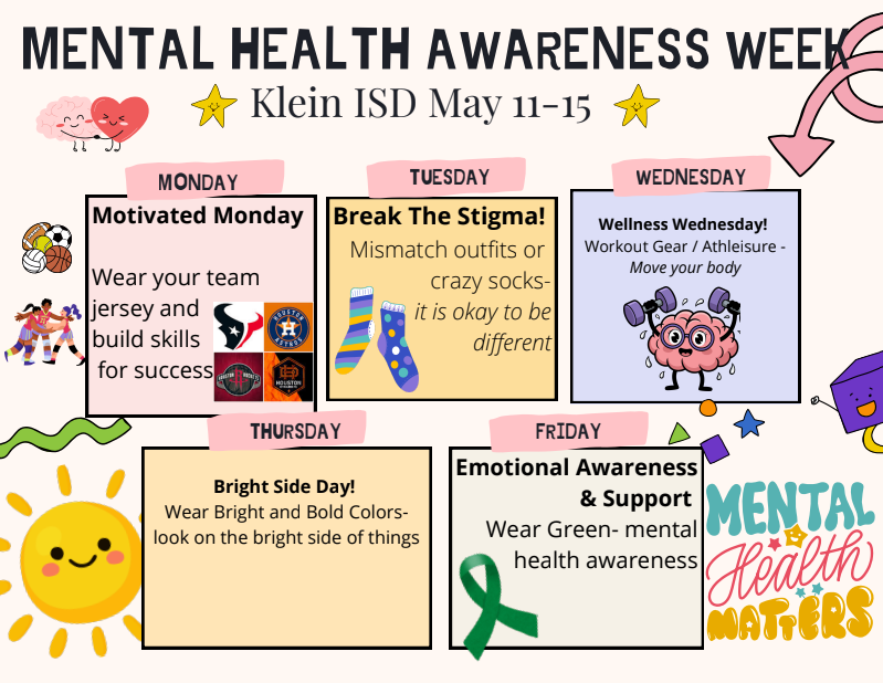 Mental Health Dress Up Days Flyer in English