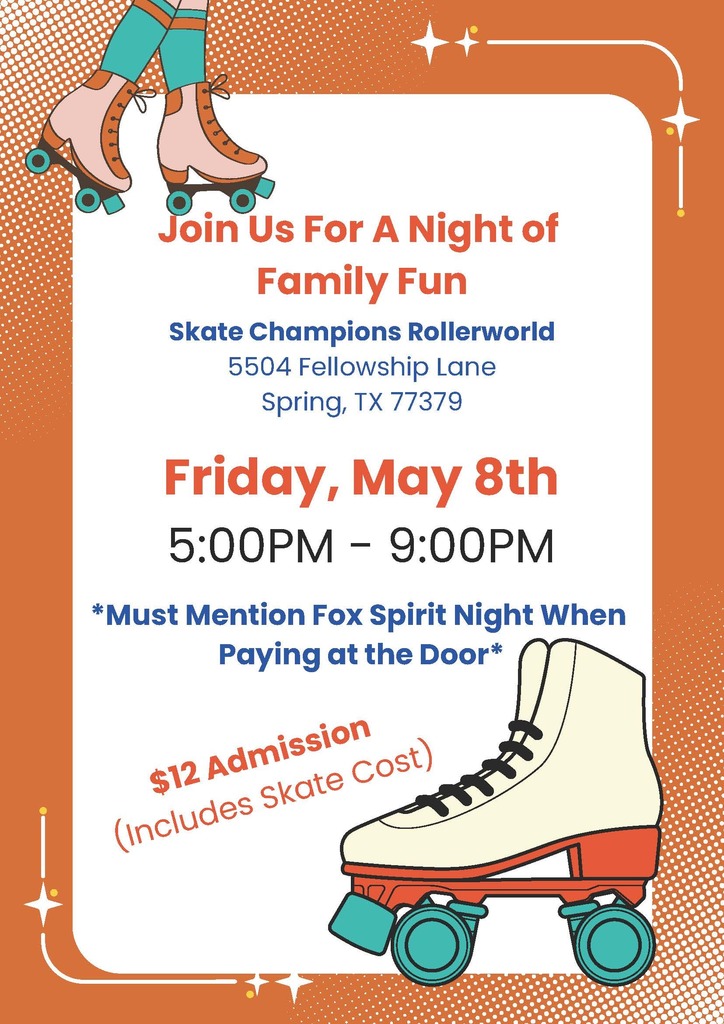 Skate Night Spirit Night Flyer English