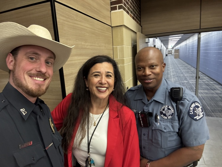 Klein police officer, school counselor and campuses guard 