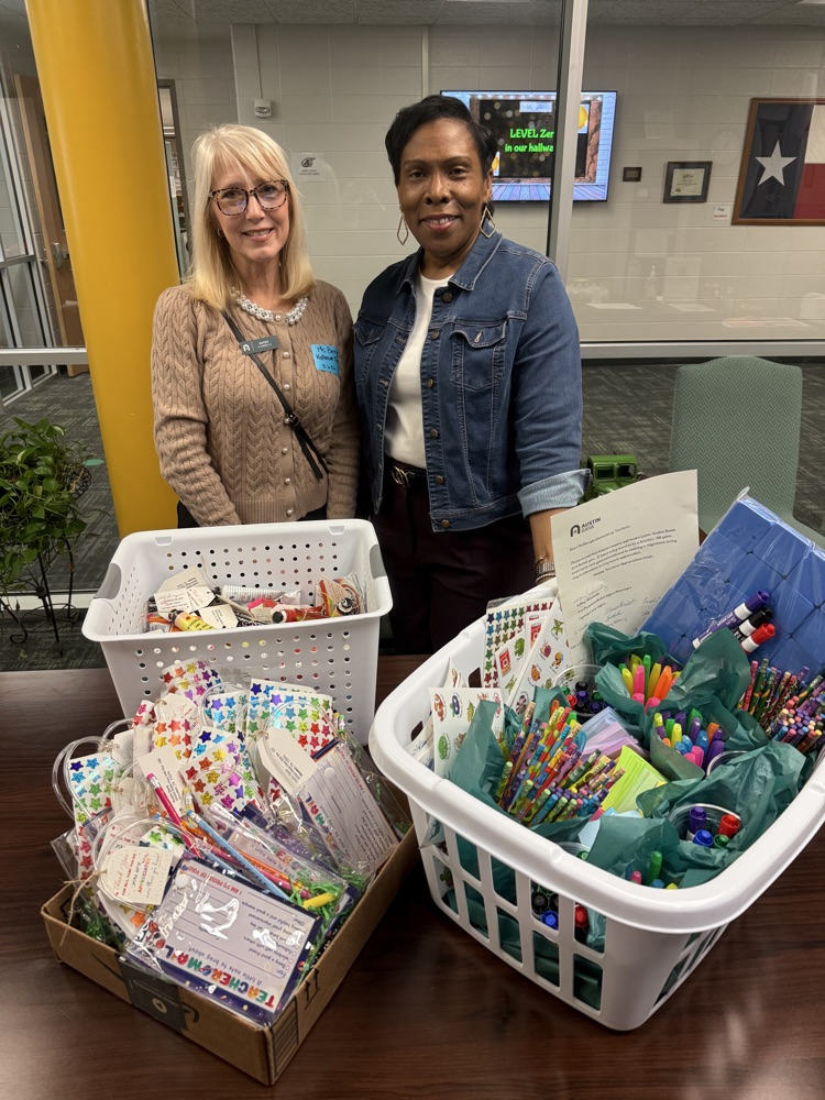 2 women with baskets of goodies! 