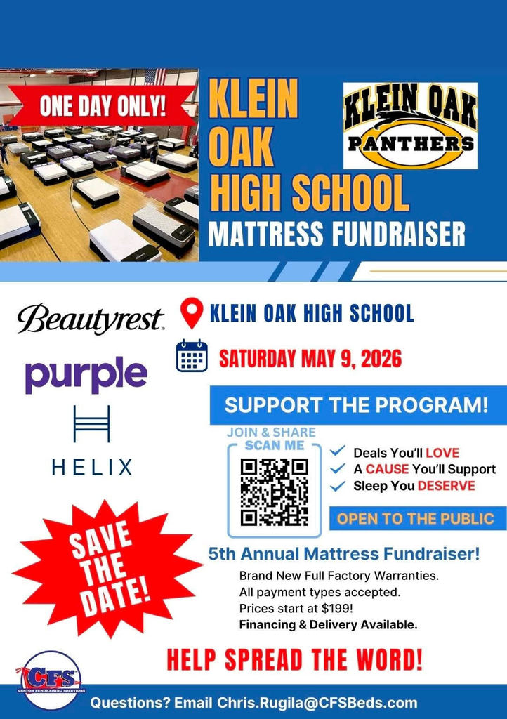 Klein Oak High School Mattress Fundraiser