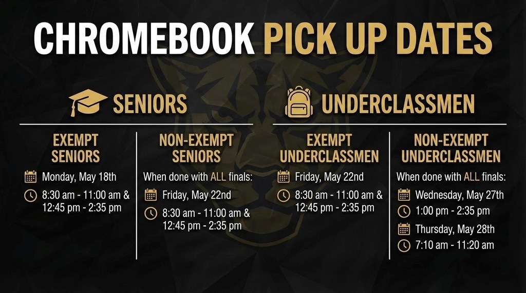 Chromebook Pick Up Dates